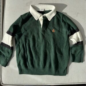 GAP Green and Cream Men's Cardigan